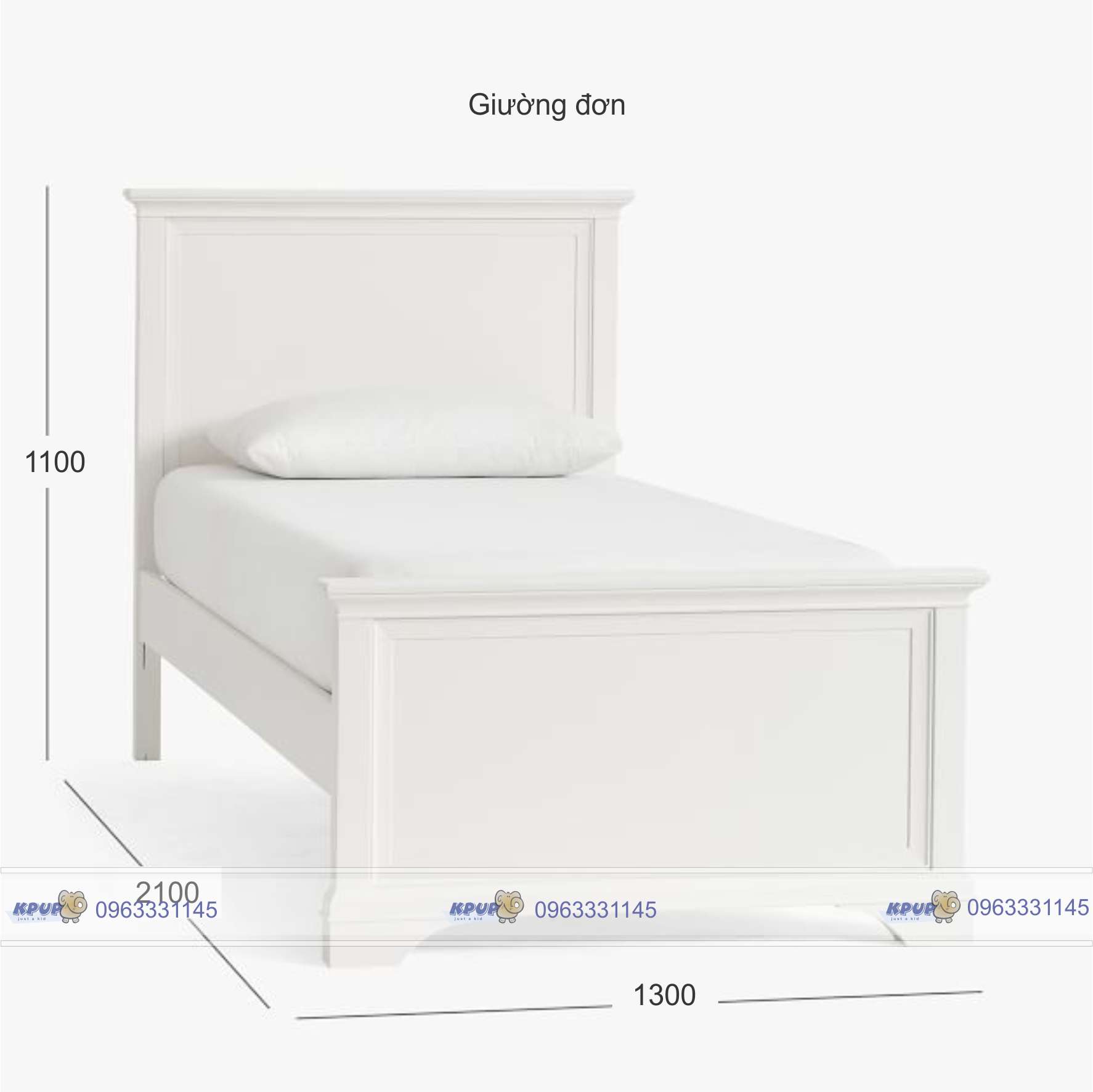Giường đơn KGD-001193